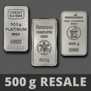 Platinbarren 500g (Resale) - Hauptansicht
