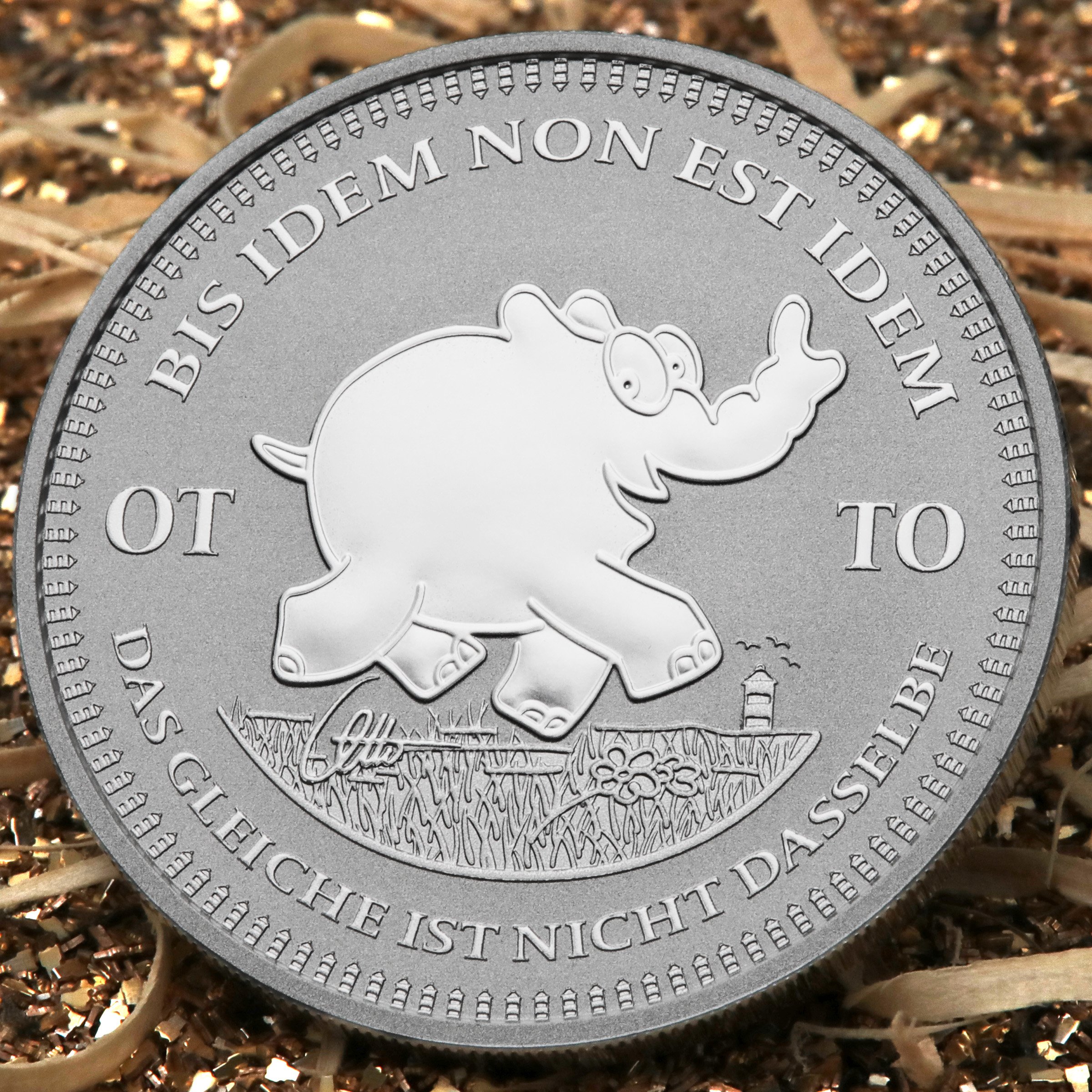 Silbermünze 1oz "Bis Idem Non Est Idem" 2023 Ottifanten – Ottirand 19% (Tuvalu) - Detailansicht 4