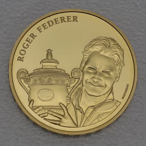 Goldmünze 50 Franken "Roger Federer" 2020 (Schweiz) - Miniaturansicht 1