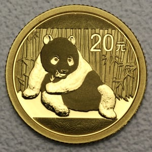 Goldmünze 1/20oz "Panda" 2015 (China) - Hauptansicht
