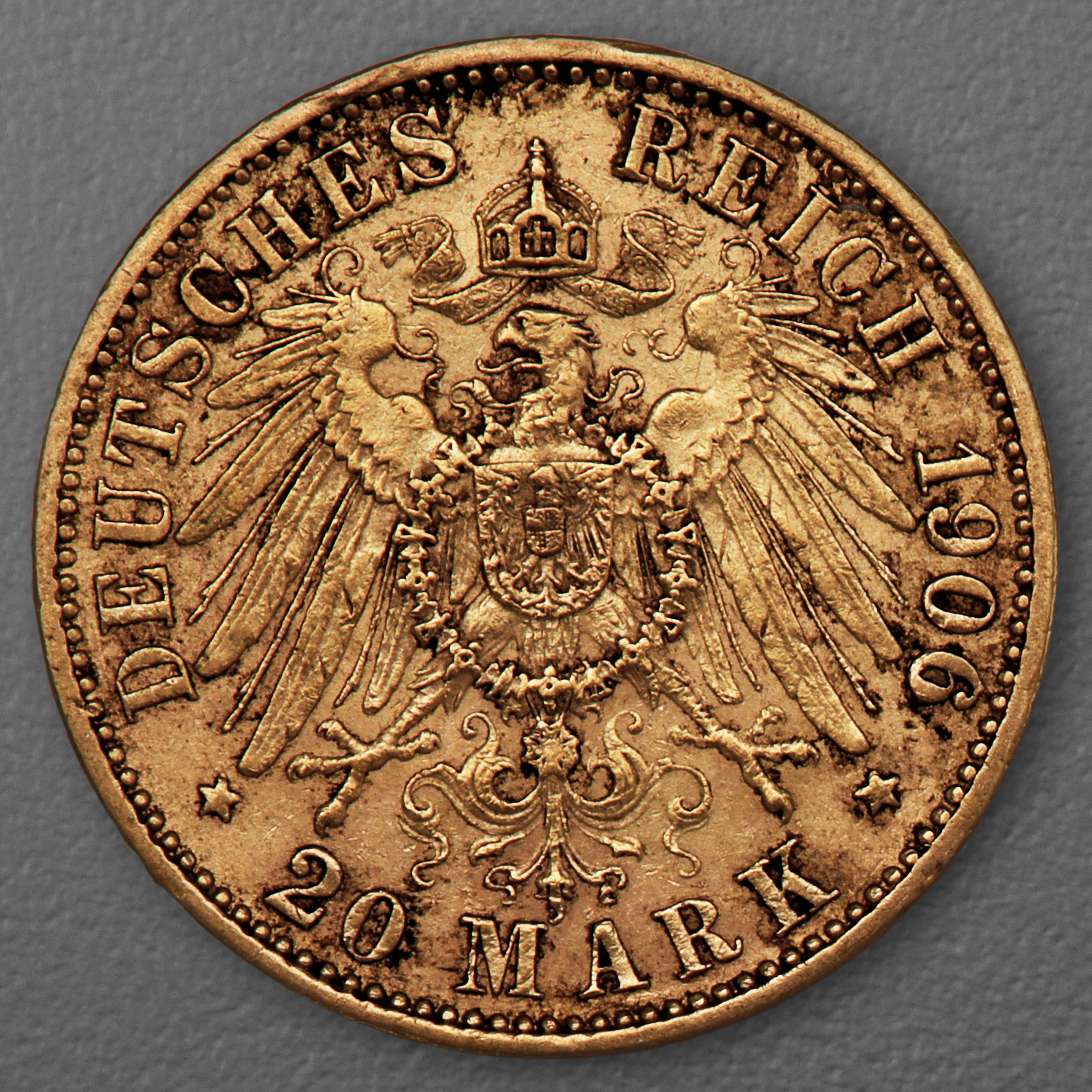 Goldmünze 20 Mark "Wilhelm II." 1906-A J.252 (Preußen) - Detailansicht 1