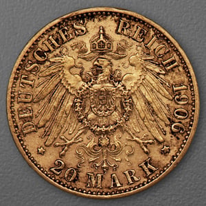 Goldmünze 20 Mark "Wilhelm II." 1906-A J.252 (Preußen) - Miniaturansicht 2