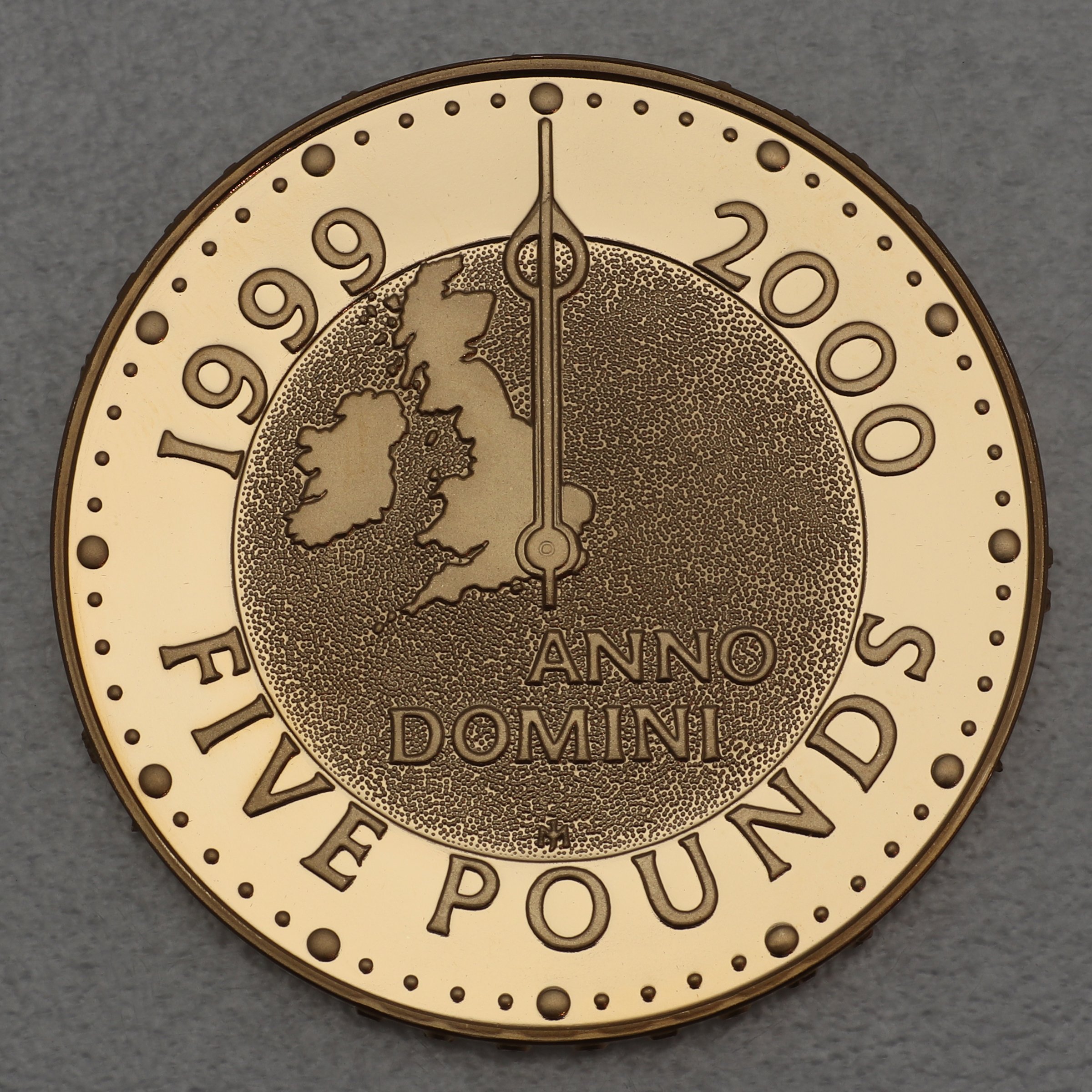 Goldmünze 5 Pounds "Millennium" 2000 (Großbritannien) - Hauptansicht