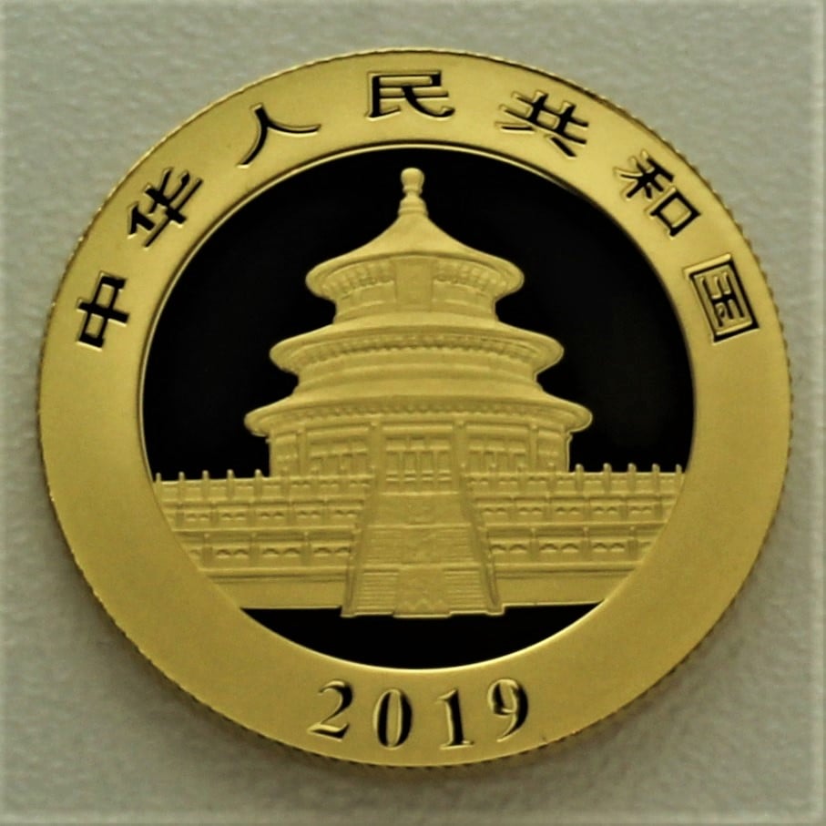 Goldmünze 8g "Panda" 2019 (China) - Detailansicht 1