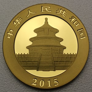 Goldmünze 1oz "Panda" 2015 (China) - Miniaturansicht 2