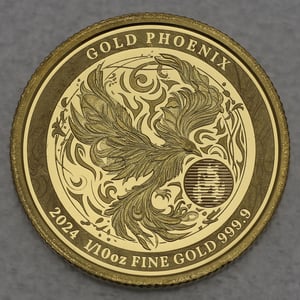 Goldmünze 1/10oz "Gold Phönix" 2024 (Niue) - Hauptansicht