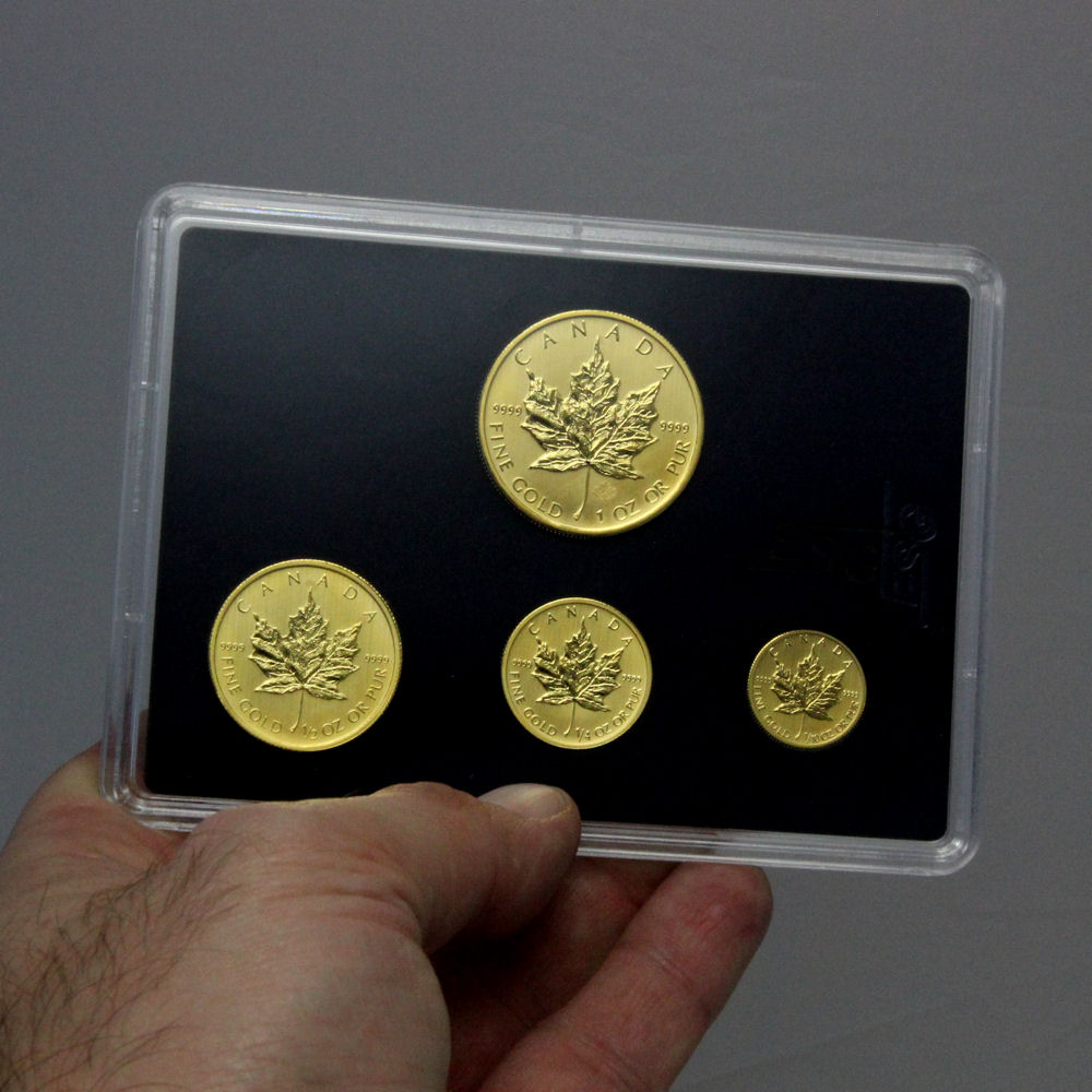 Goldmünzen "Maple Leaf" Set – 4-teilig 1oz+1/2oz+1/4oz+1/10oz (Kanada) - Detailansicht 3