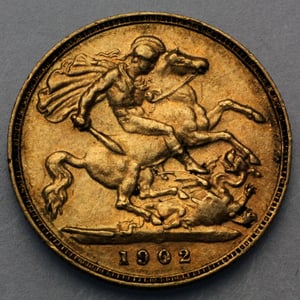 Goldmünze 1/2 Sovereign "Edward VII." (Großbritannien) - Miniaturansicht 2