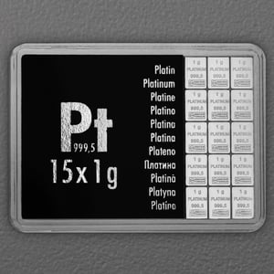 Platintafel 15 x 1g "Pt International" (Motivbox) - Hauptansicht