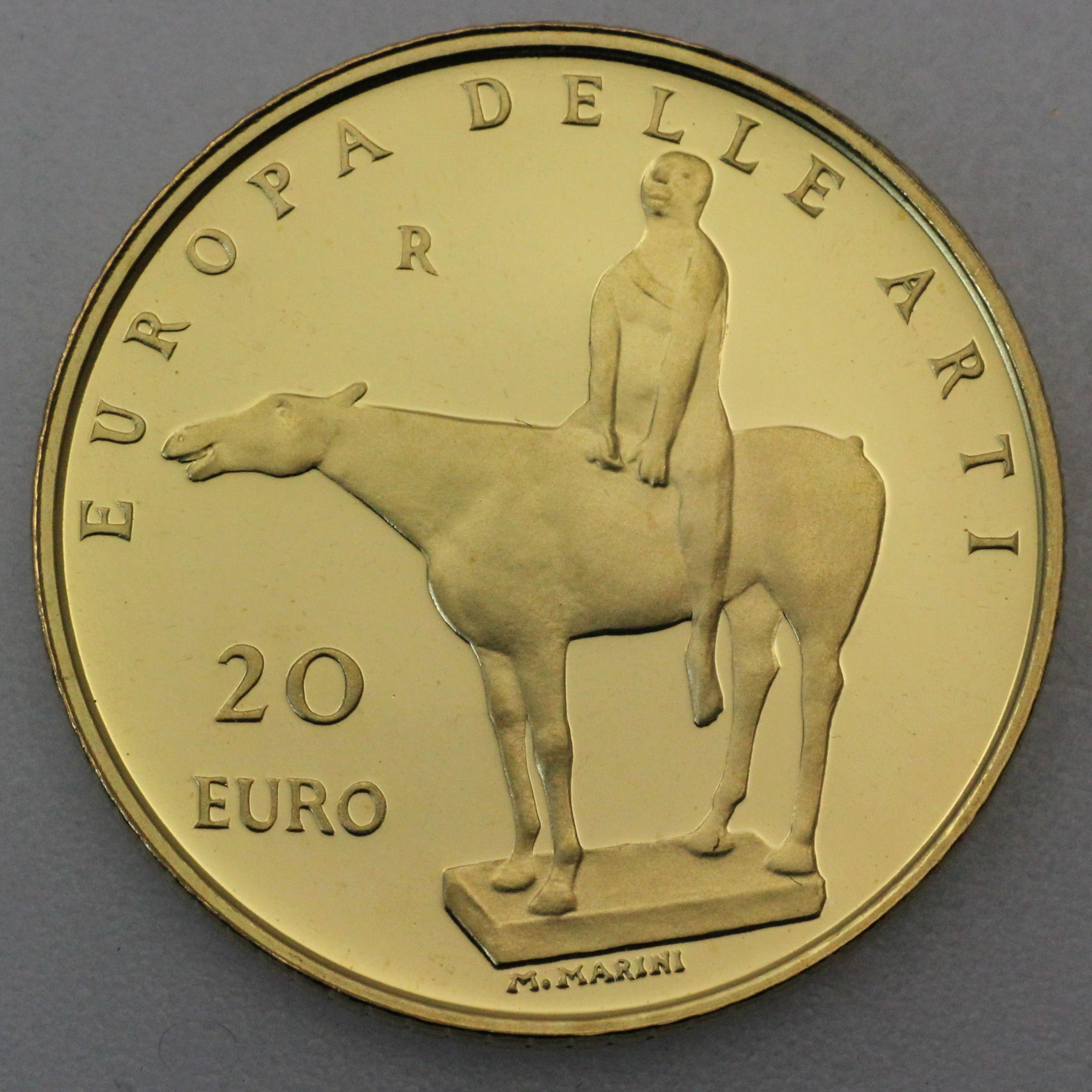 Goldmünze 20 Euro "Marini" 2003 Europa delle Arti Serie (Italien) - Hauptansicht