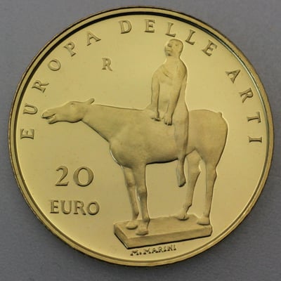 Goldmünze 20 Euro "Marini" 2003 Europa delle Arti Serie (Italien) - Hauptansicht