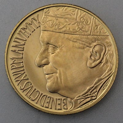 Goldmünze "20 Euro - 2010" Apoll von Belvedere (Vatikanstadt) - Hauptansicht