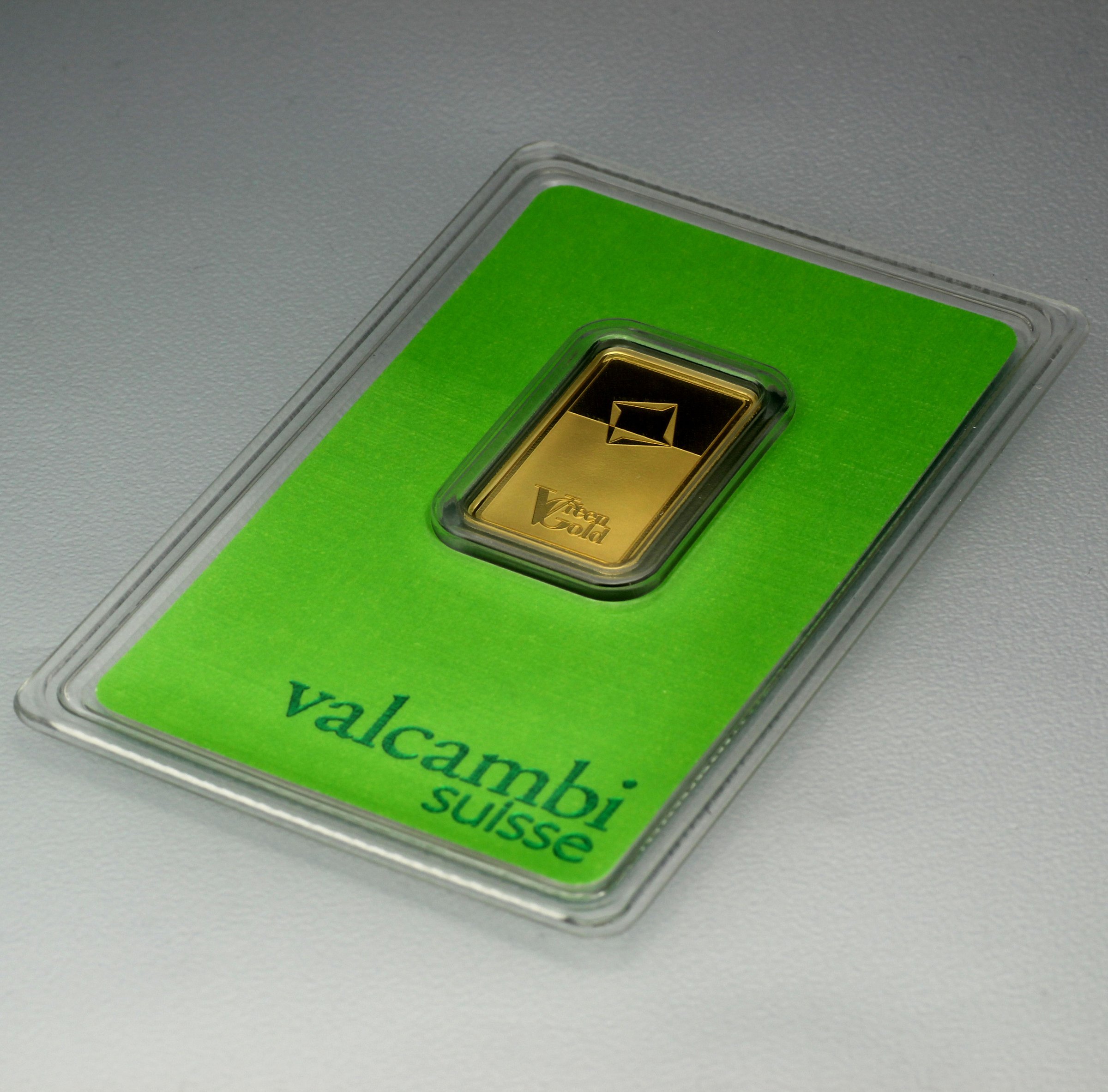 Goldbarren 10g "Green Gold" VALCAMBI (999,9 Au) - Detailansicht 5