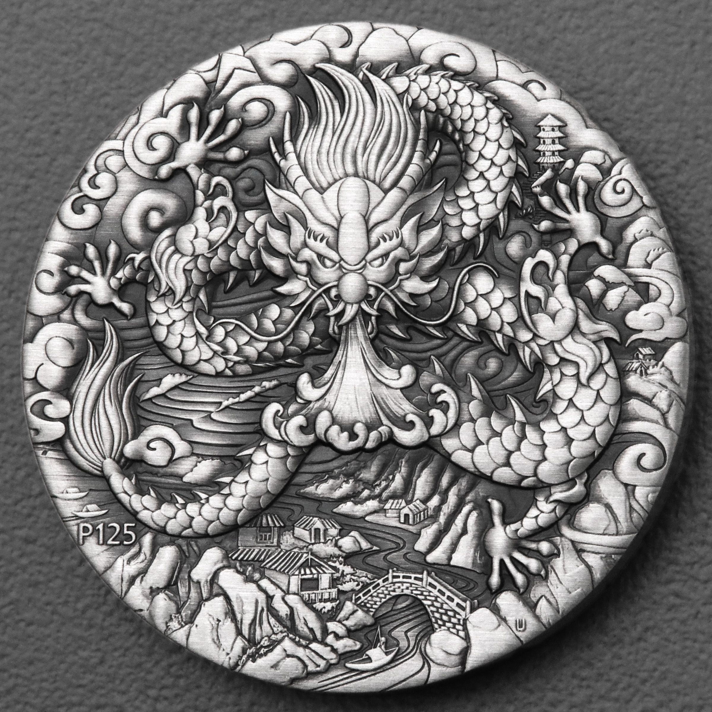 Silbermünze 2oz "Drache" 2024 (AF) Lunar III – Year of the Dragon (Australien) - Hauptansicht