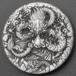 Silbermünze 2oz "Drache" 2024 (AF) Lunar III – Year of the Dragon (Australien) - Miniaturansicht 1