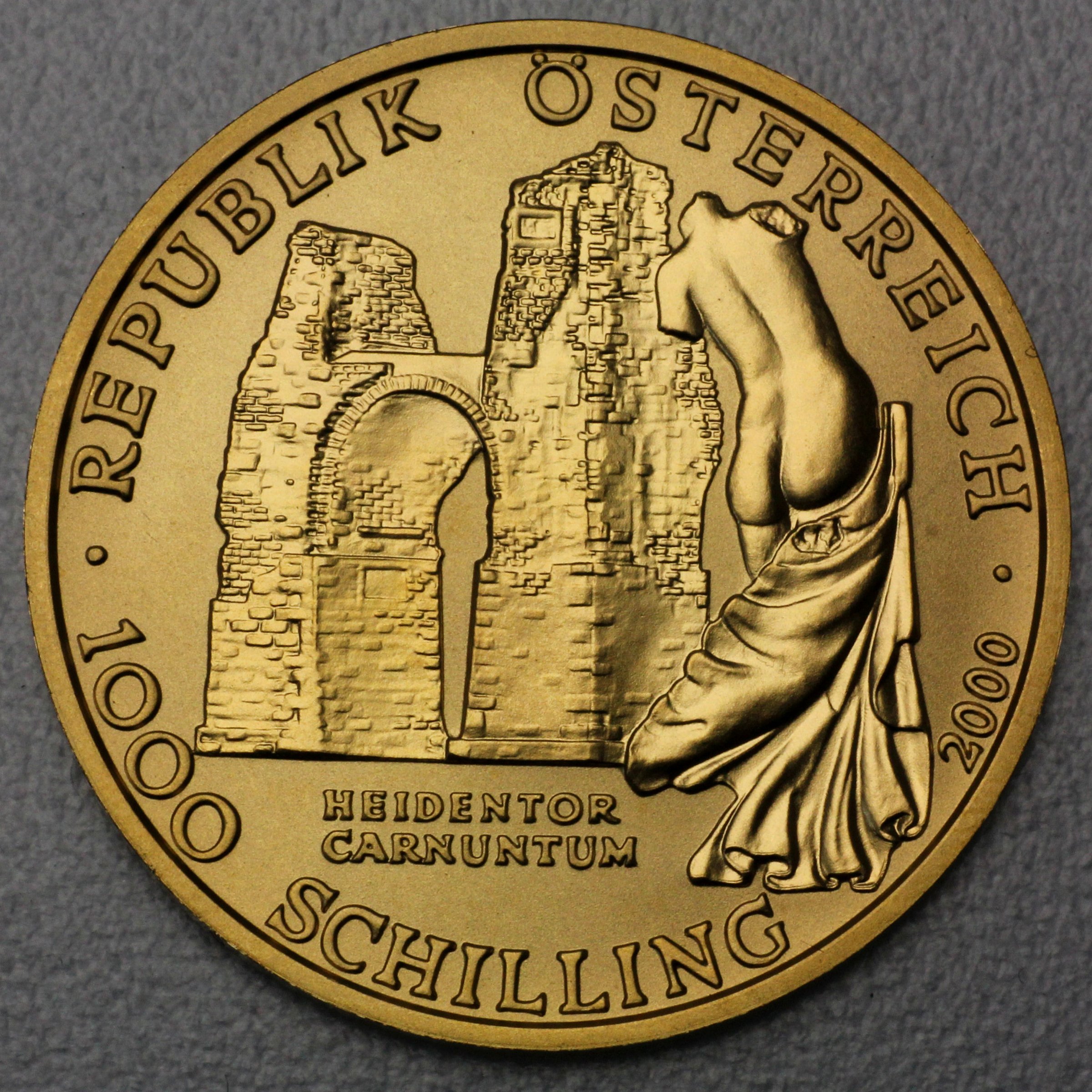 Goldmünze 1000 Schilling "Heidentor" 2000 (PP) Kunstschätze Österreichs (Österreich) - Detailansicht 1