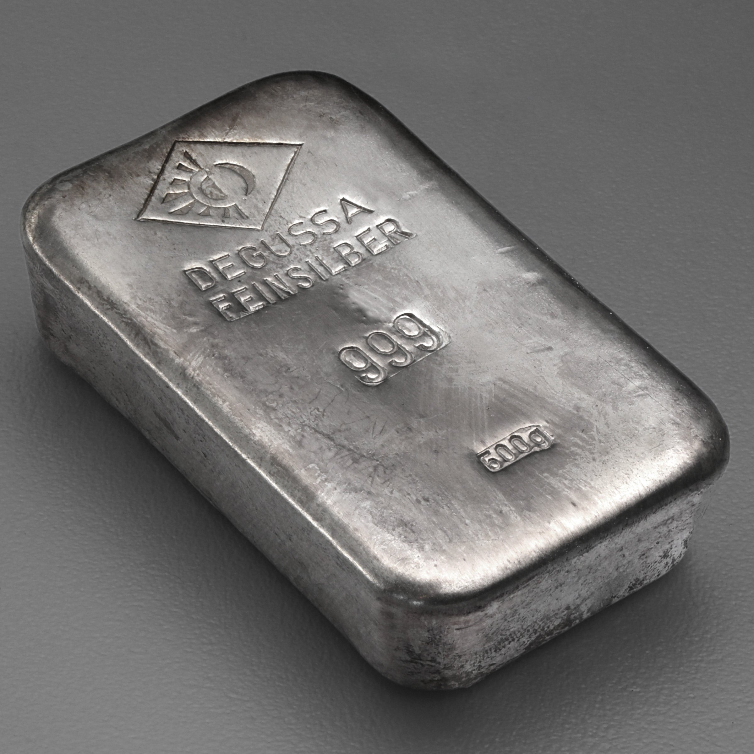 Silberbarren 500g DEGUSSA (Resale) - Detailansicht 2