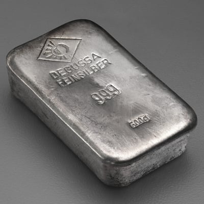Silberbarren 500g DEGUSSA (Resale) - Miniaturansicht 3