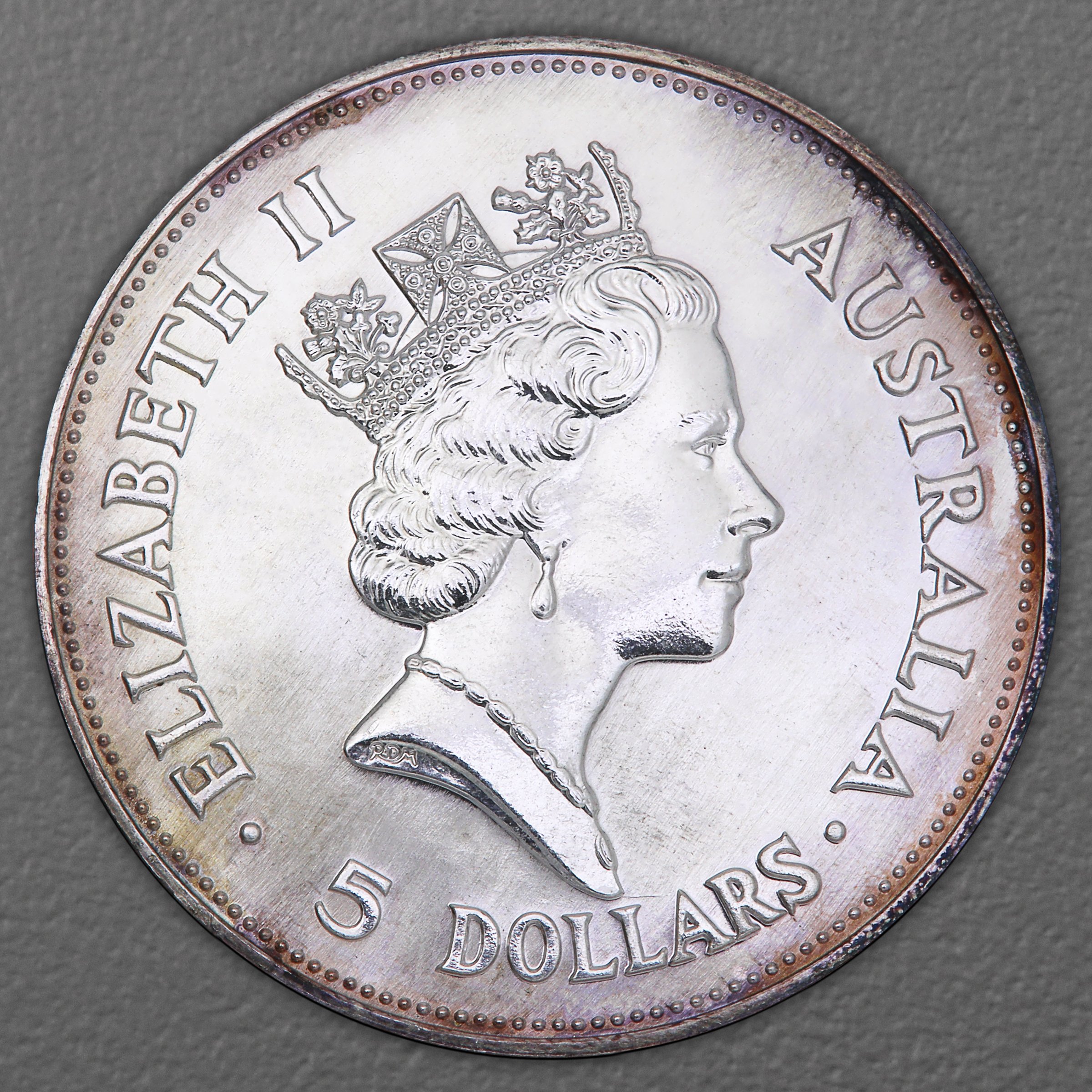 Silbermünze 1oz "Kookaburra" 1990 diff. (Australien) - Detailansicht 1
