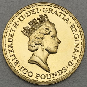 Goldmünze 1oz "Britannia" 1995 (Großbritannien) - Miniaturansicht 2