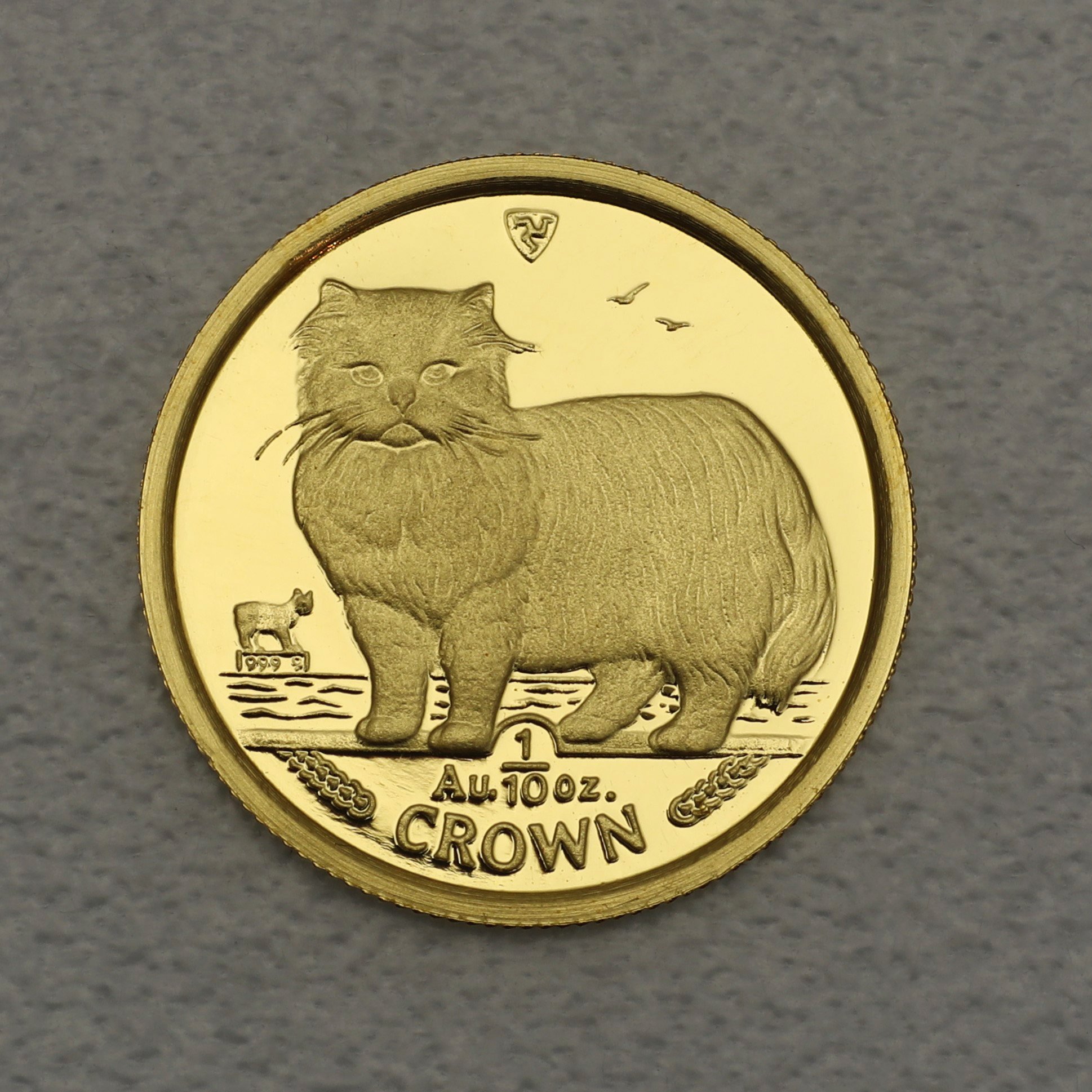 Goldmünze 1/10oz "Persian Cat" 1989 Cats (Isle of Man) - Hauptansicht