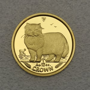 Goldmünze 1/10oz "Persian Cat" 1989 Cats (Isle of Man) - Miniaturansicht 1