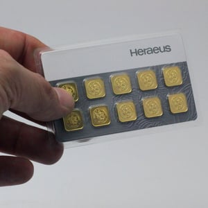 Goldbarren "MultiCard" (10x 1g Gold) HERAEUS - Miniaturansicht 6