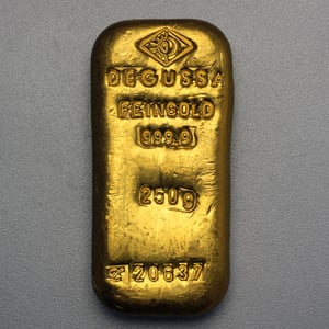 Goldbarren 250g DEGUSSA (alte Form) - Miniaturansicht 2