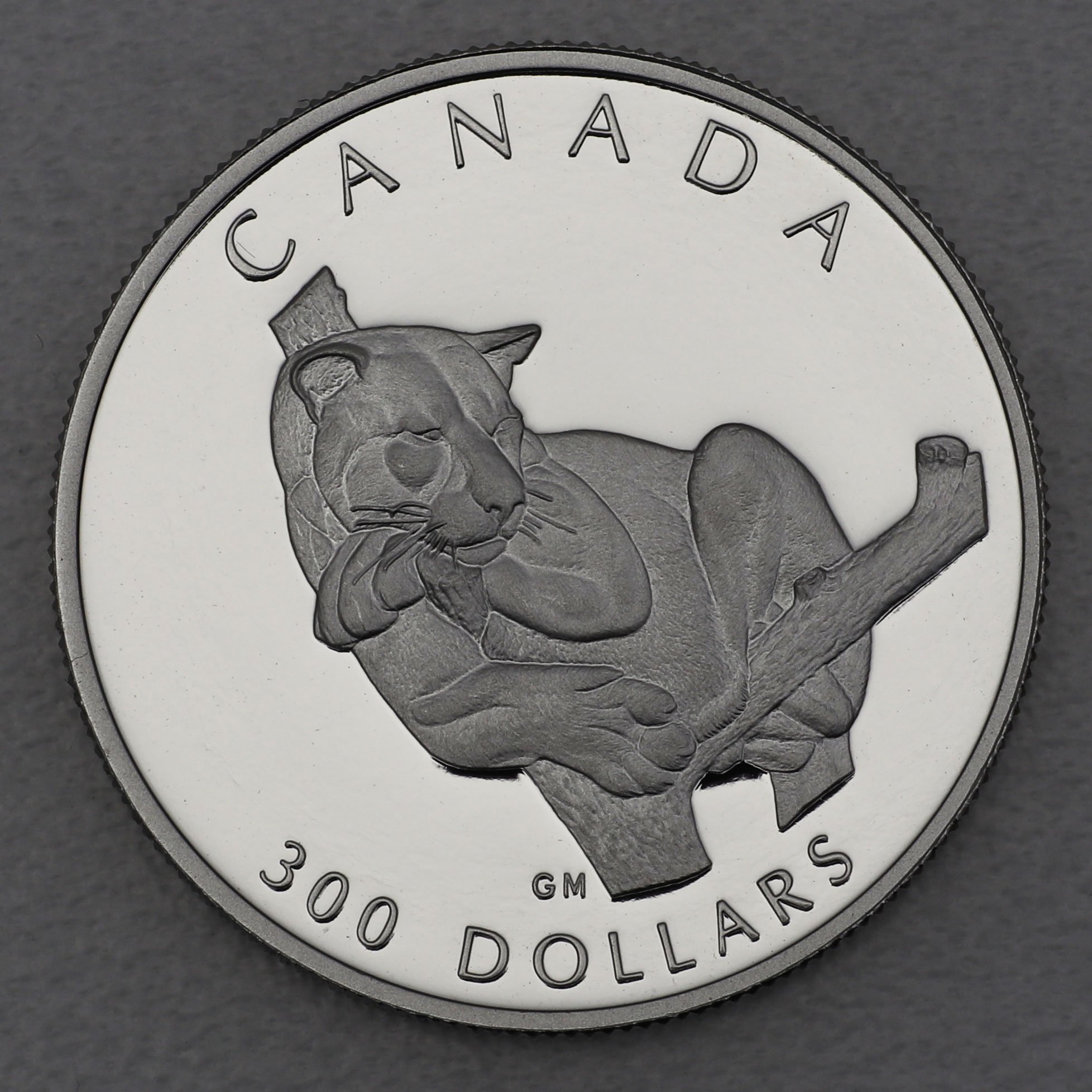 Platinmünze 1oz "Puma" 1992 Wildlife Canada (Kanada) - Hauptansicht