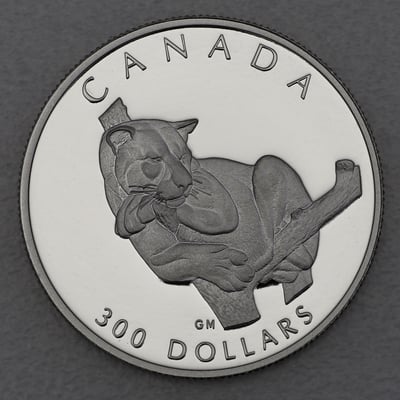 Platinmünze 1oz "Puma" 1992 Wildlife Canada (Kanada) - Miniaturansicht 1