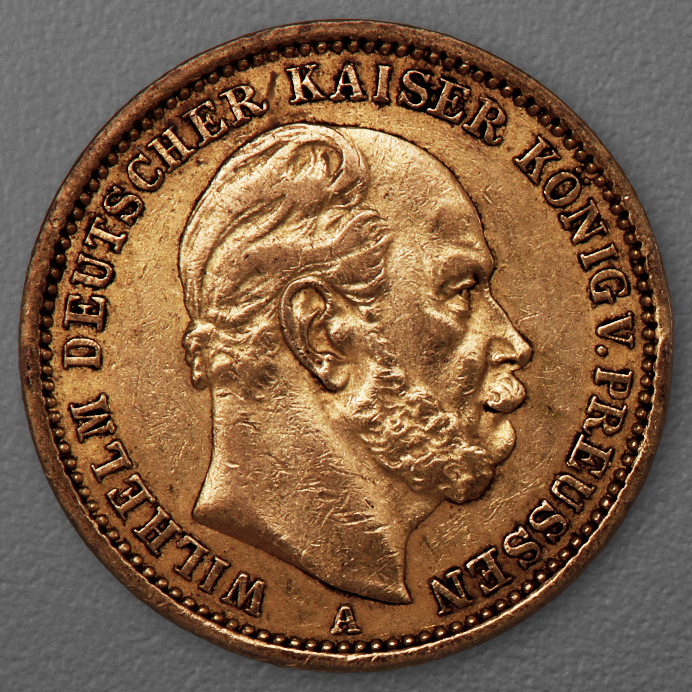 Goldmünze 20 Mark "Wilhelm I." 1876-A J.246 (Preußen) - Hauptansicht