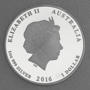 Silbermünze 1oz "Affe" 2016 (PP) Lunar II – Year of the Monkey (Australien) - Miniaturansicht 2