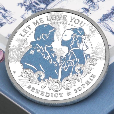Silbermünze 1/2oz "Benedict & Sophie" 2026 (PP/koloriert) Bridgerton (Tuvalu) - Miniaturansicht 6