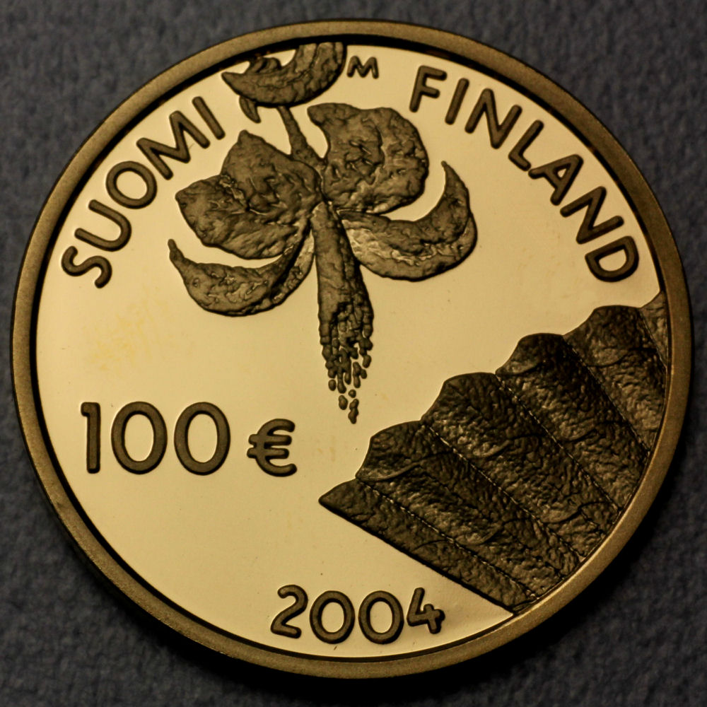 Goldmünze 100 Euro 2004 (Finnland) - Hauptansicht