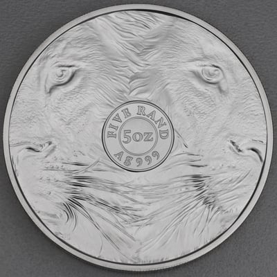 Silbermünze 5oz "Löwe" 2022 Big Five II (Südafrika) - Miniaturansicht 2