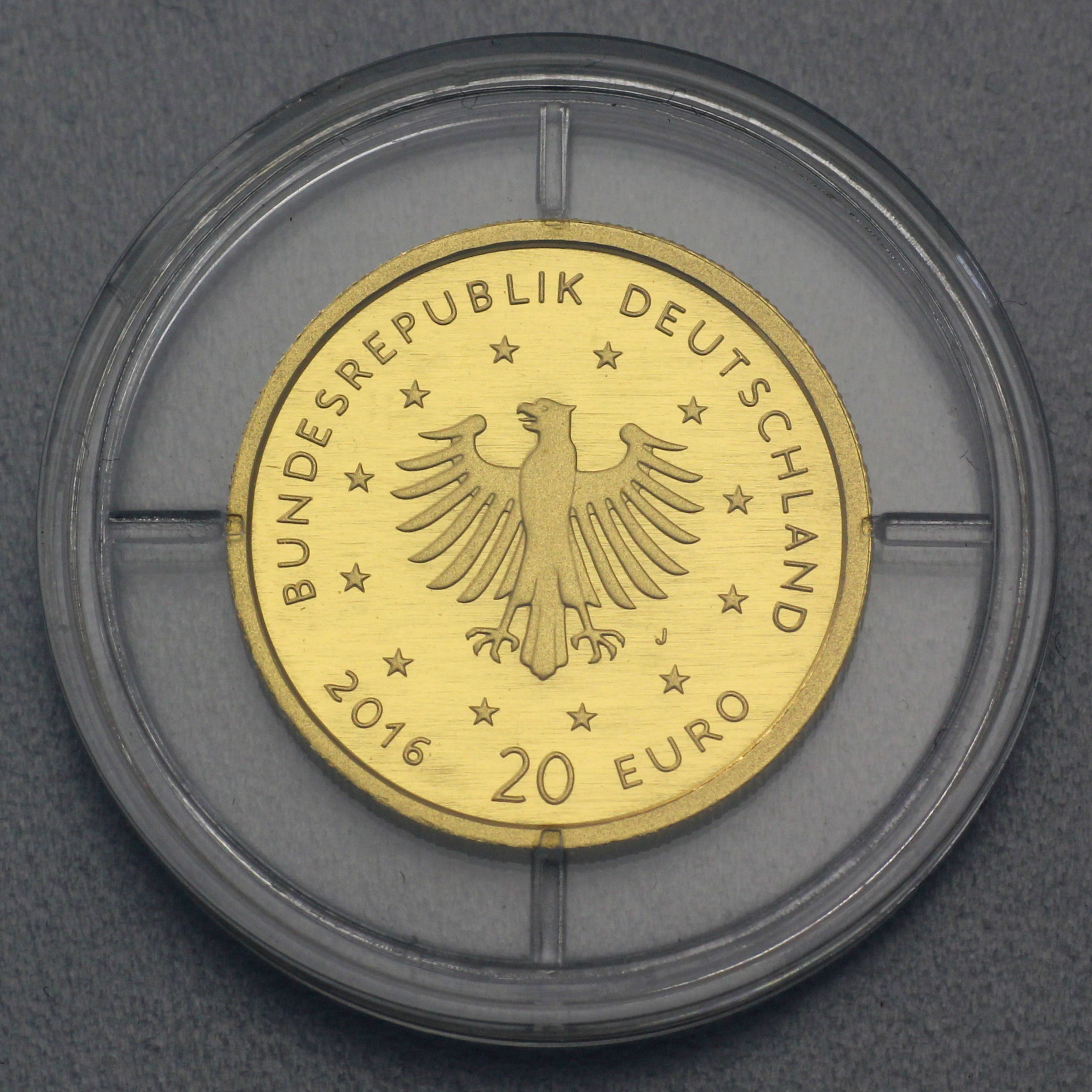 Goldmünze 20 Euro "Nachtigall" 2016 Heimische Vögel (Deutschland) - Detailansicht 3