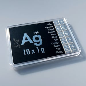 Silbertafel (10x 1g Feinsilber) "CombiBar" - Miniaturansicht 3