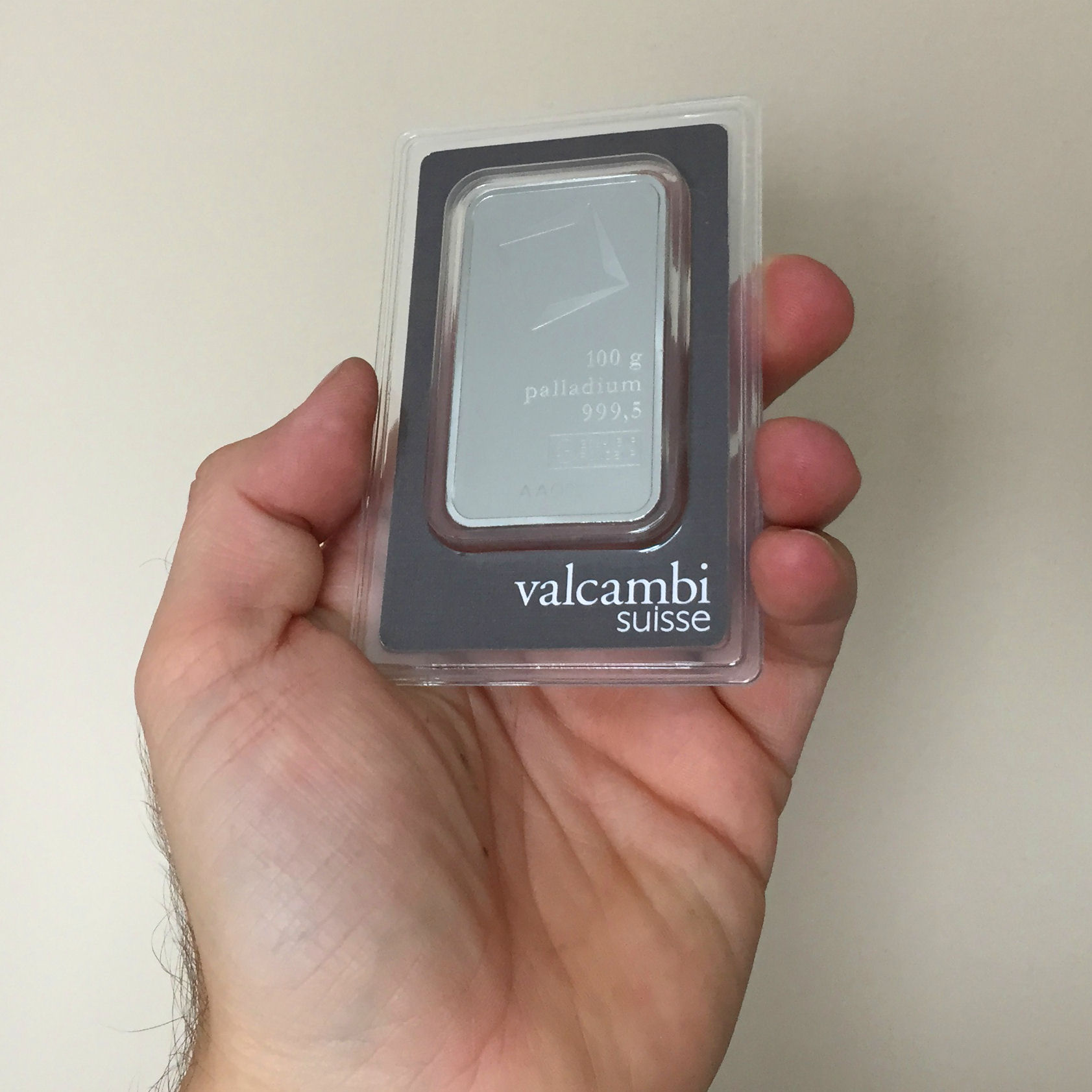 Palladiumbarren 100g VALCAMBI (Pd) - Detailansicht 3
