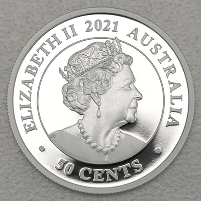 Silbermünze 1/2oz "Baby Wombat" 2021 (PP) Dreaming Down Under (Australien) - Miniaturansicht 2