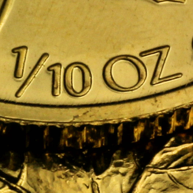 Goldmünze 1/10oz "Maple Leaf" verschiedene Jahrgänge (Kanada) - Detailansicht 2