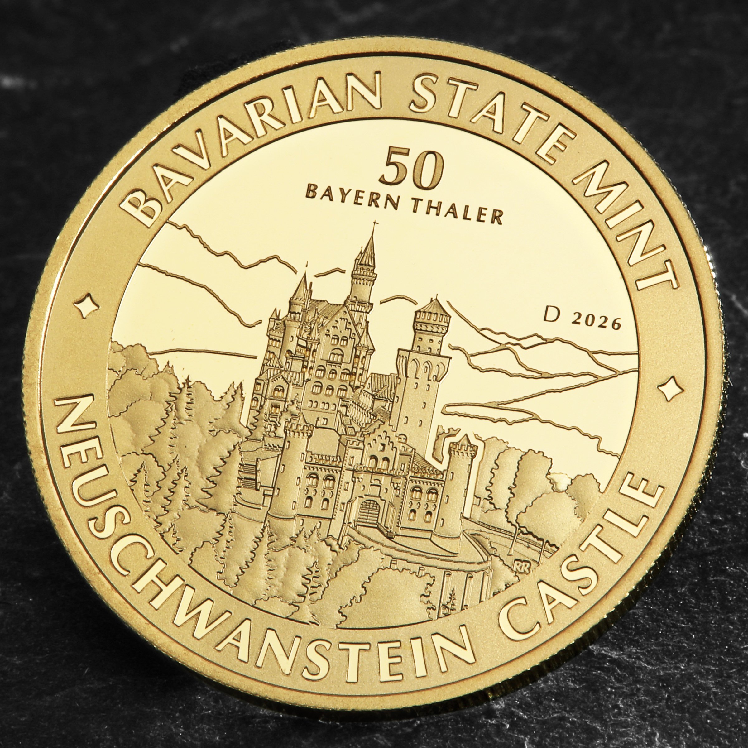 Gold 1/2oz "Schloss Neuschwanstein" 2026 Bayern Thaler (Deutschland) - Detailansicht 4