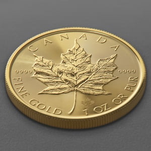 Goldmünze 1oz "Maple Leaf" aktueller Jahrgang (Kanada) - Miniaturansicht 3