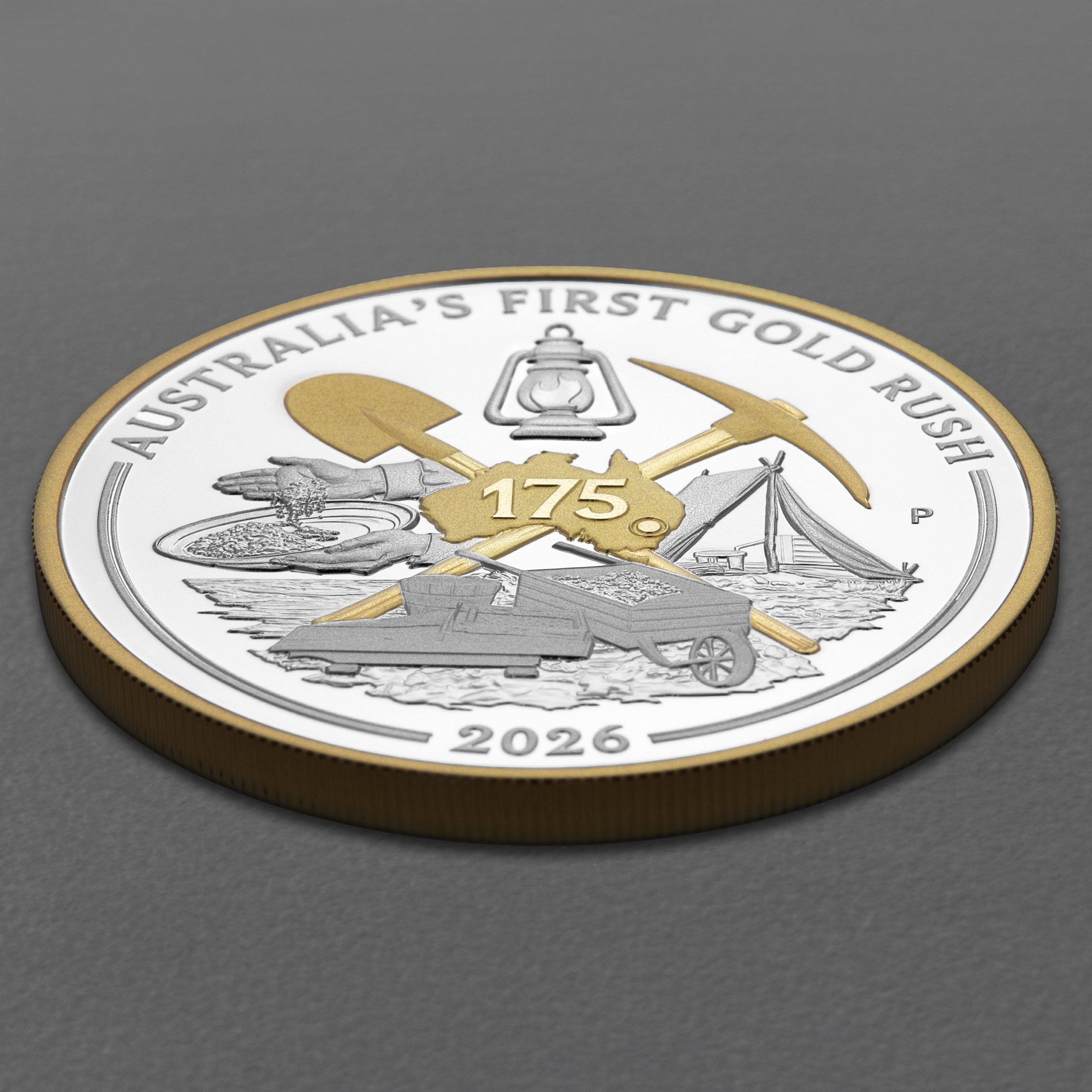 Silbermünze 1oz "Australia s First Gold Rush" 2026 (PP/vergoldet) 175th Anniversary (Australien) - Detailansicht 2