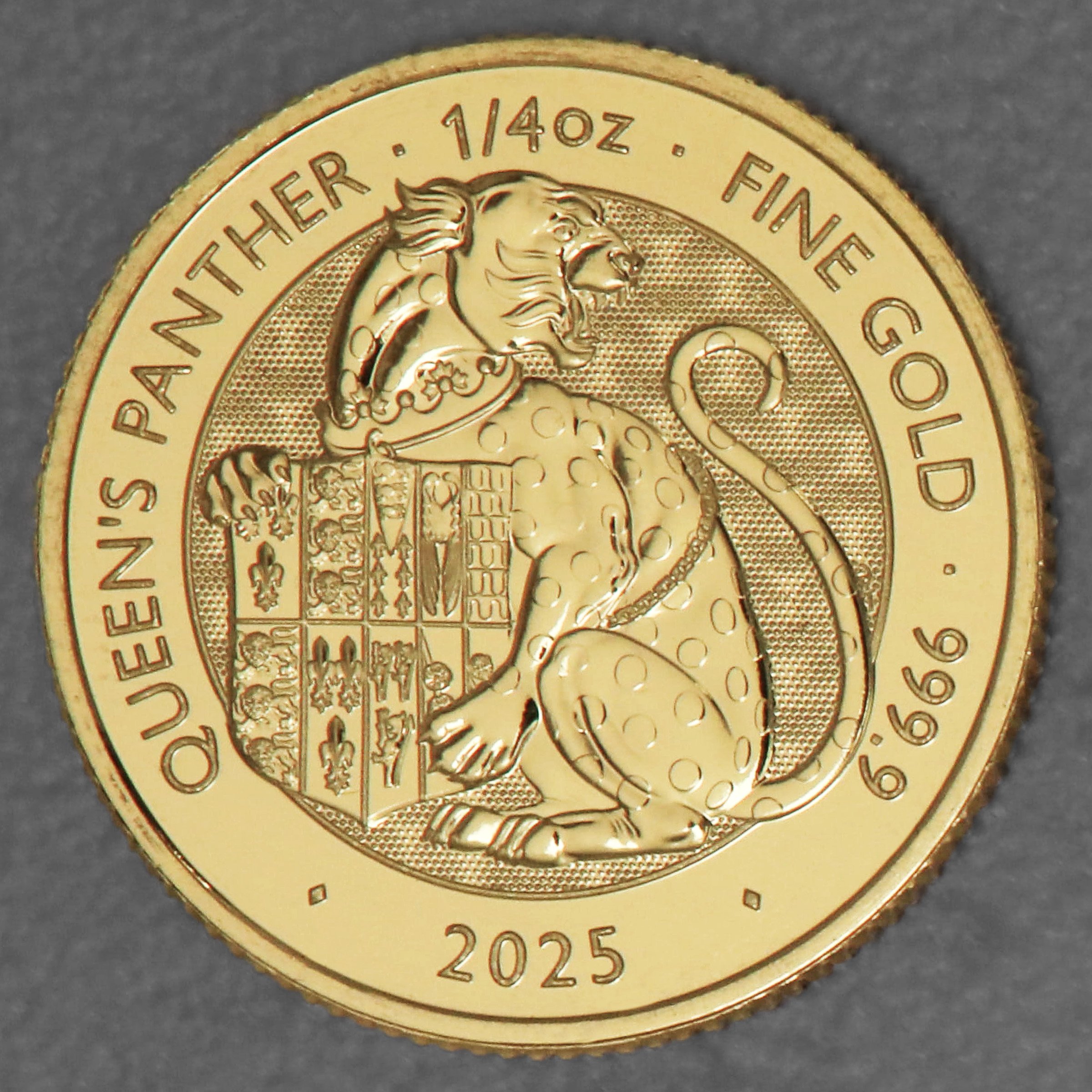 Goldmünze 1/4oz "Queen’s Panther" 2025 Royal Tudor Beasts (Großbritannien) - Hauptansicht