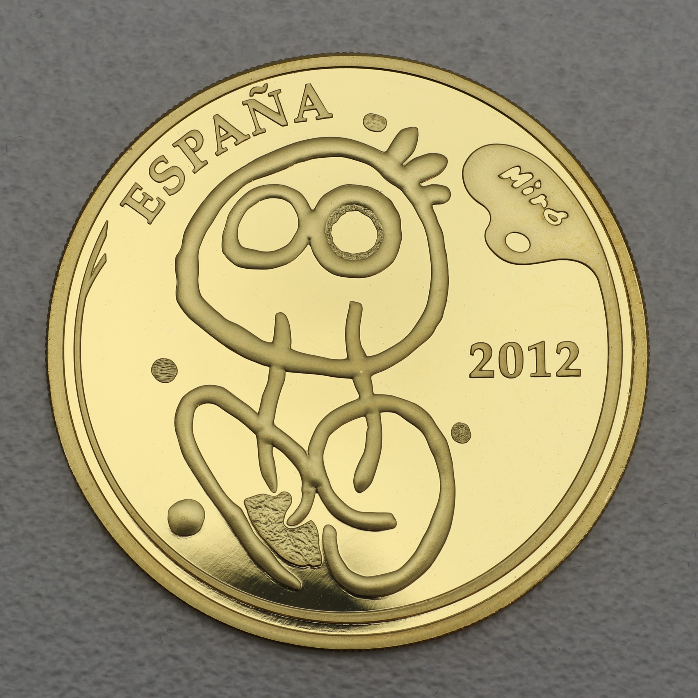 Goldmünze 400 Euro "Joan Miró" 2012 (Spanien) - Hauptansicht