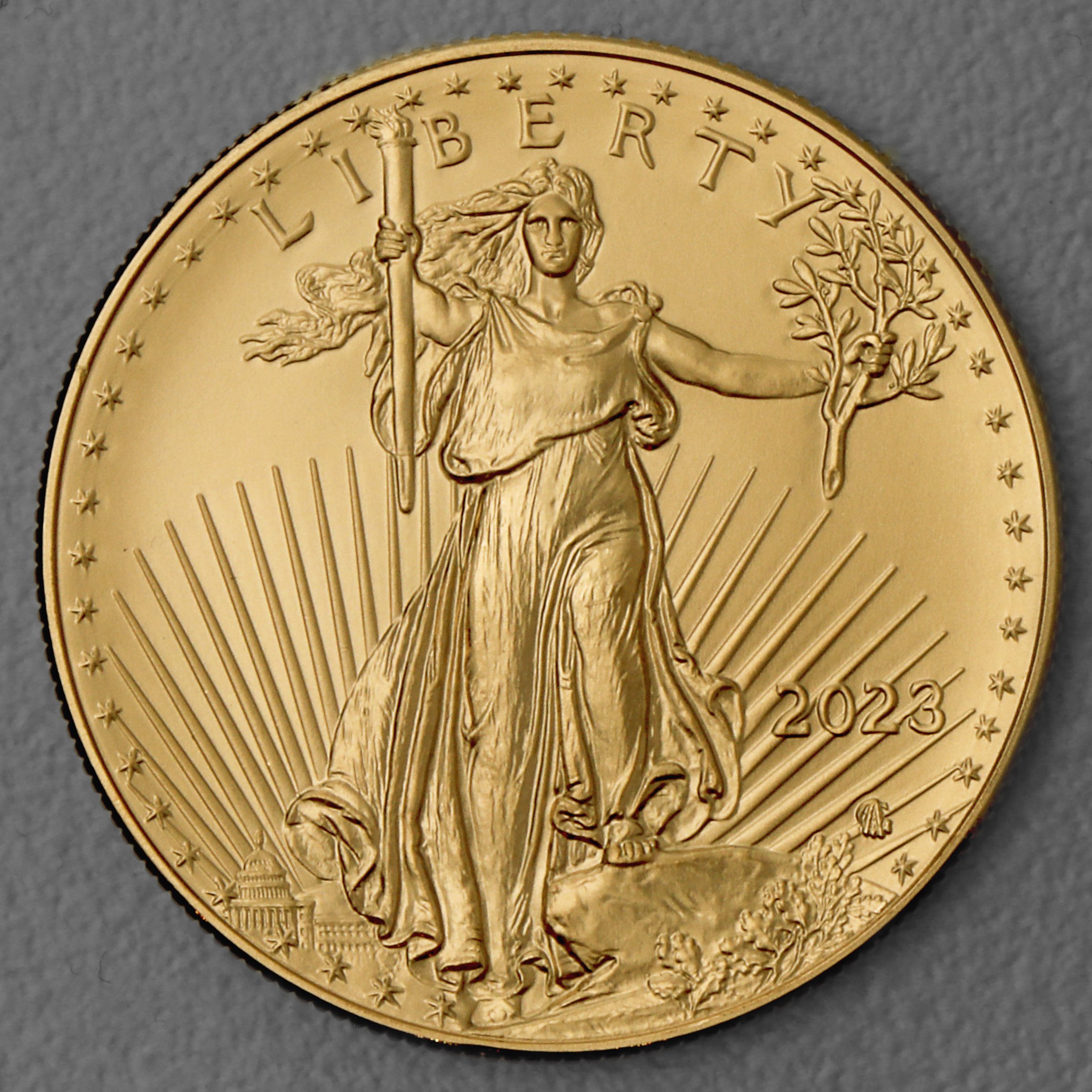 Goldmünze 1oz "American Eagle" 2023 (USA) - Detailansicht 1