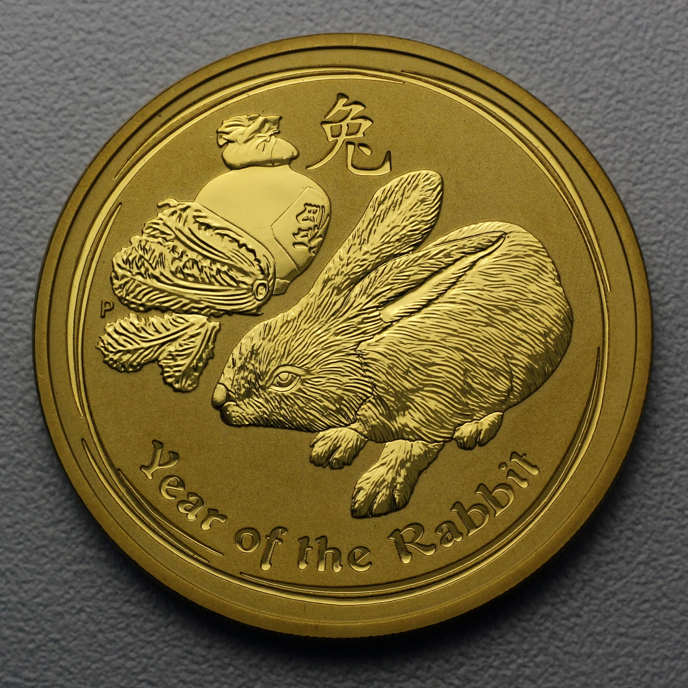 Goldmünze 2oz "Hase" 2011 Lunar II – Year of the Rabbit (Australien) - Hauptansicht