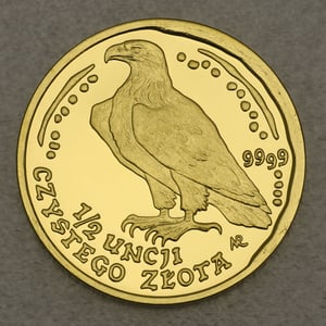 Goldmünze 1/2oz "Seeadler" 1996 (Polen) - Miniaturansicht 1