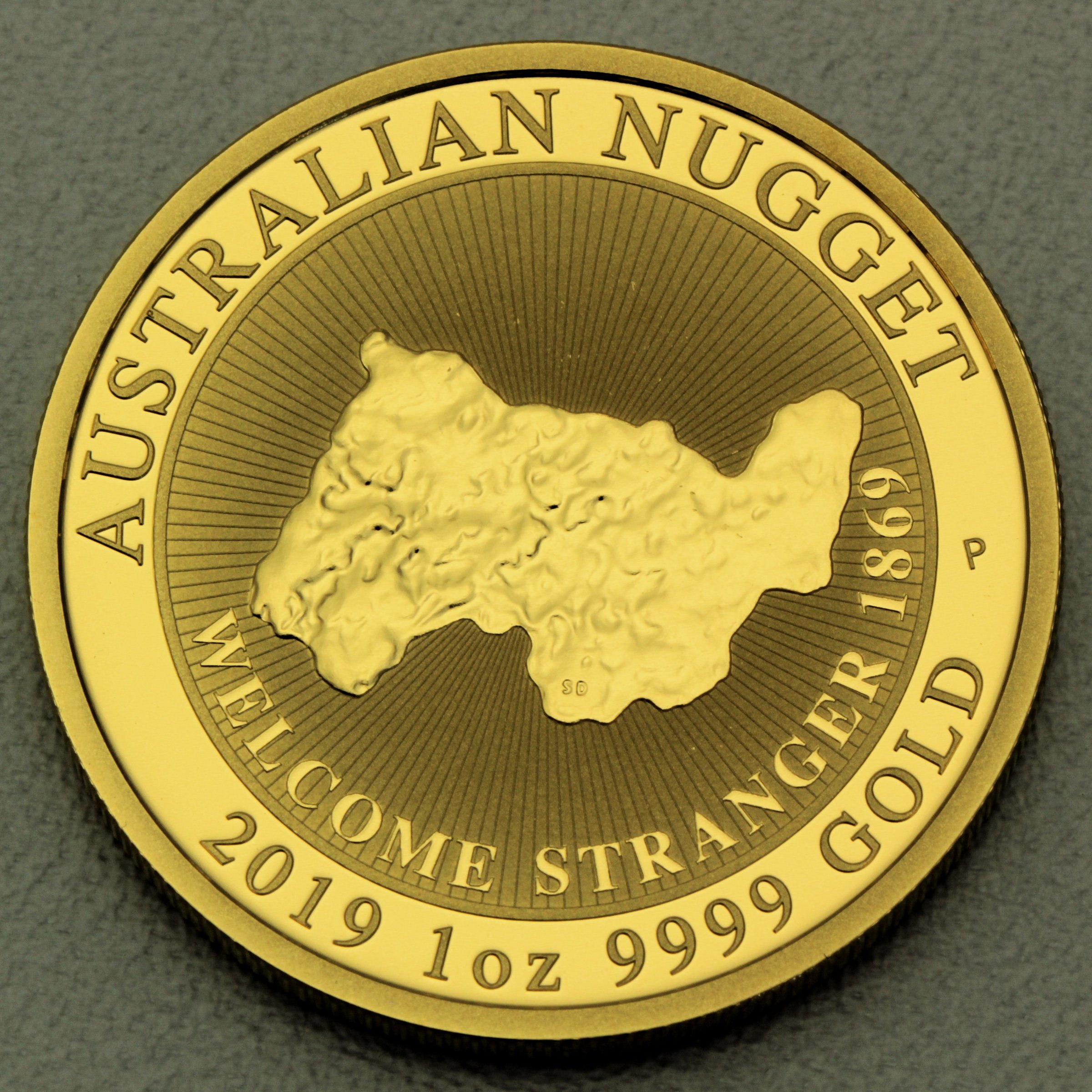 Goldmünze 1oz "Australian Nugget" 2019 Welcome Stranger 1869 (Australien) - Hauptansicht
