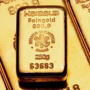 Goldbarren 250g HERAEUS gegossen - Miniaturansicht 4